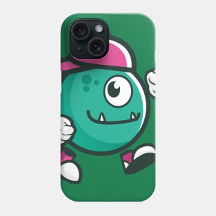 fun and cute monster mascot Phone Case