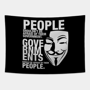 Anonymous Shirt Guy Fawkes Mask Tapestry