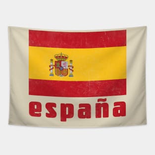 Espana / Spain  Retro Faded Style Flag Design Tapestry