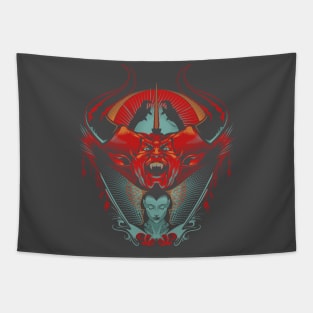 Lord of Darkness Retro Colors Tapestry