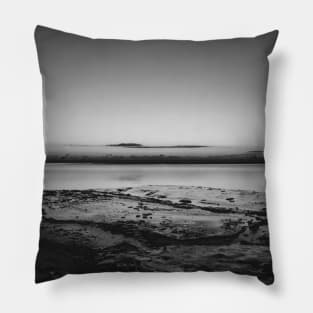 Dawn at an Icy Beach in Tracadie, New Brunswick Canada v4 Pillow