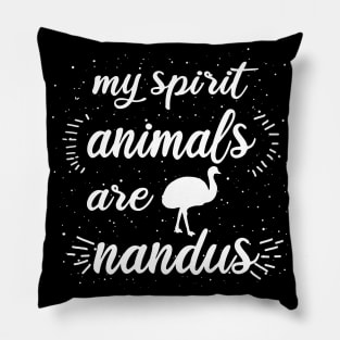 Nandu Spirit animal Farm Besitzer Tier Design Pillow