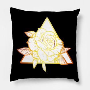 Rose (golden) Pillow