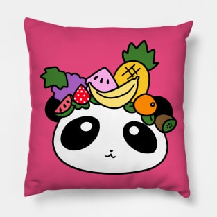 Fruit Panda Face Pillow