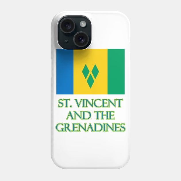 The Pride of St Vincent and the Grenadines - Flag Design Phone Case by Naves