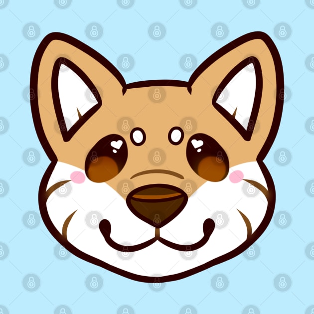 Shiba Inu Face by leashonlife