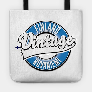 Rovaniemi final vintage style logo Tote