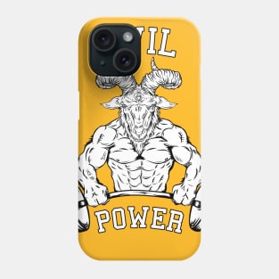 Evil Power Goat bodybuilder 666 Phone Case
