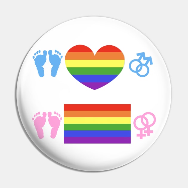 Rainbow flag, LGBT symbol on heart and gay and lesbian symbol Pin by GULSENGUNEL