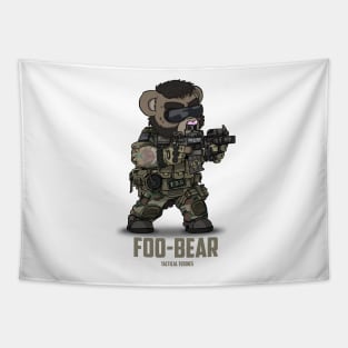 FOO-BEAR (Tan) Tapestry