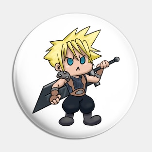 Chibi Cloud Kawaii Final Fantasy 7 Cloud Strife Pin