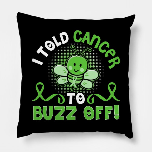 liver cancer funny bee warrior Pillow by TeesCircle