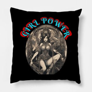 Girl Power Japanese style Pillow