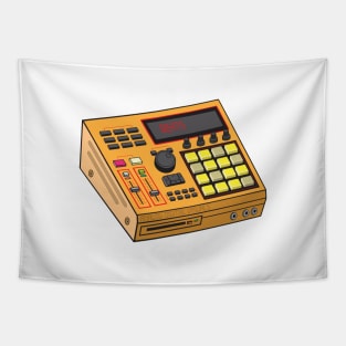 Beat Maker (Yellow Orange + Ship Gray Colorway) Analog / Music Tapestry