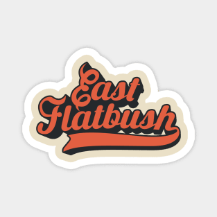 New York Brooklyn - East Flatbush Brooklyn Schriftzug - East Flatbush Logo Magnet
