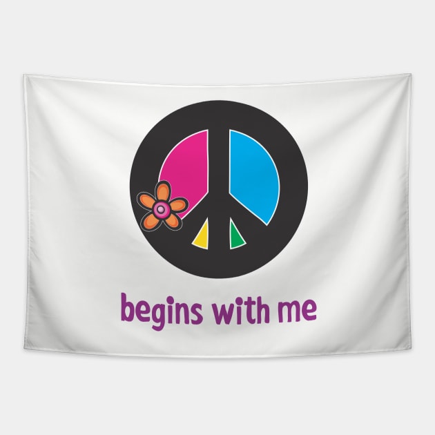 begins with me Tapestry by bigsplashdesign