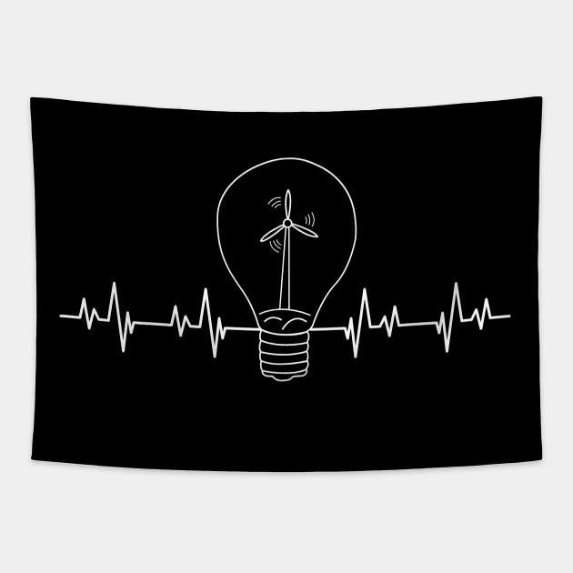 Merging Power: Heartbeat within a Wind Farm Bulb Tapestry by Bellinna