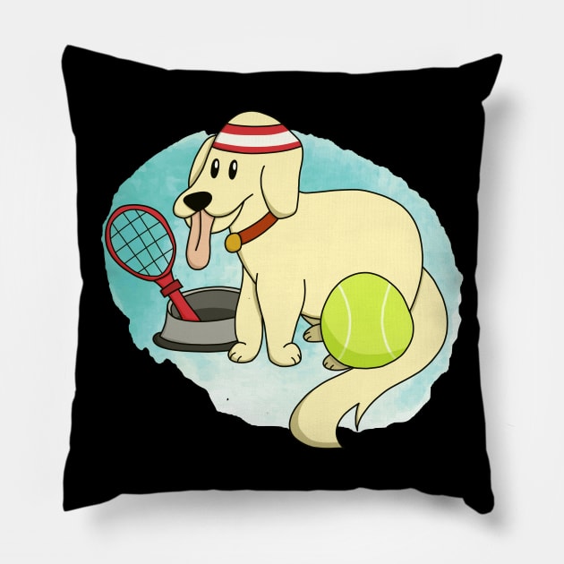 Tennis Dog Pillow by pako-valor