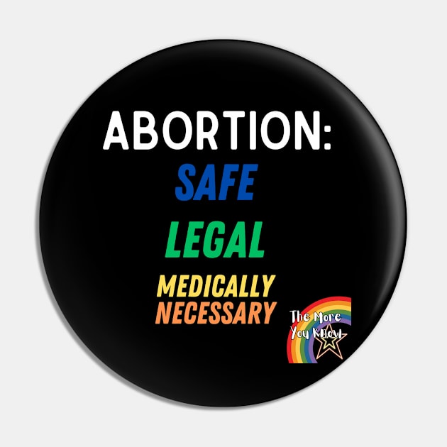 Abortion, Safe, Legal, Necessary Pin by Designs by Devon