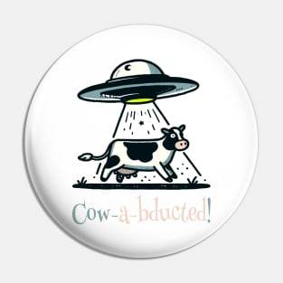 UFO Cow Abductions Pin