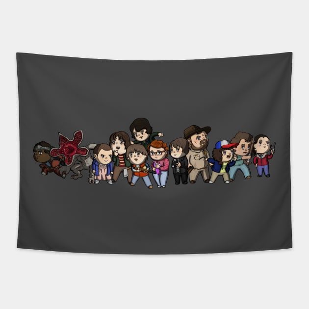 Stranger Things Tapestry by zacksmithart