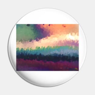 abstract expressionist landscape green Pin