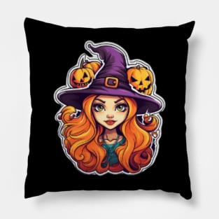 Halloween Pumpkin, Hallowen Witch Pillow