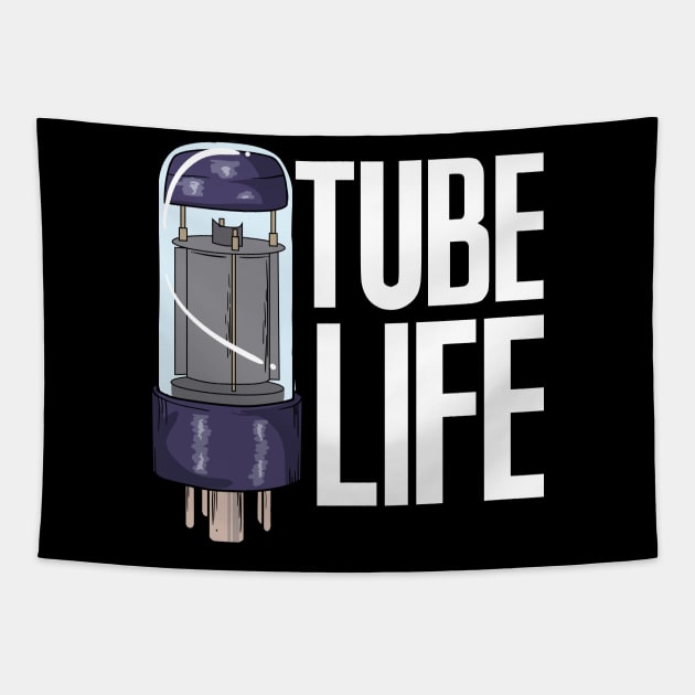 Vacuum Tube Life Audio Amp Analog audiophile hifi Music Tapestry by FunnyphskStore