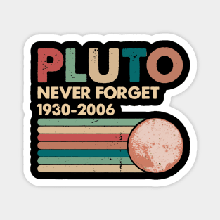 Pluto Never Forget 1930 - 2006 Vintage Funny Lover Gift Magnet