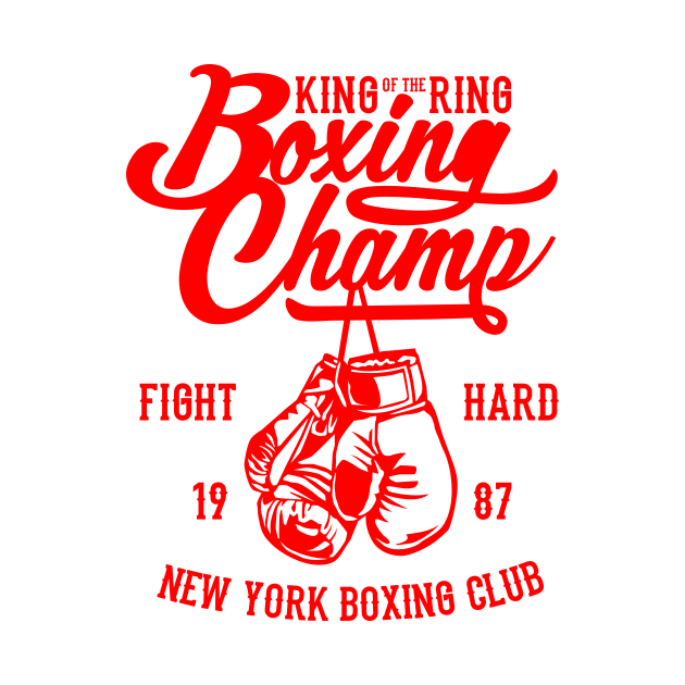 Boxing Champion by lionkingdesign