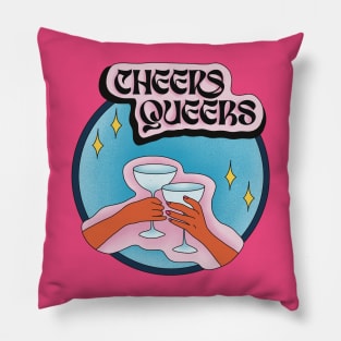 Cheers Queers Pride Pillow