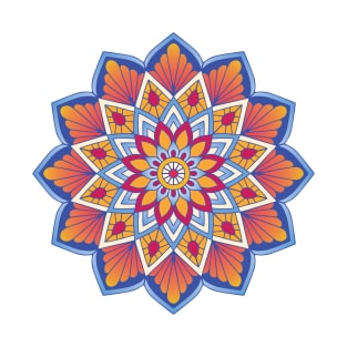 Warm Mandala - Strong Lines T-Shirt