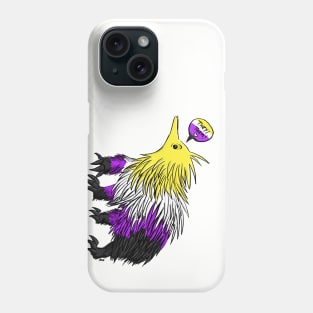 Nonbinary Echidna with Pronouns Phone Case