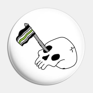 Agender skelly Pin