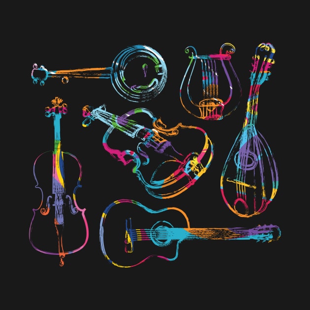 String Musicians by evisionarts