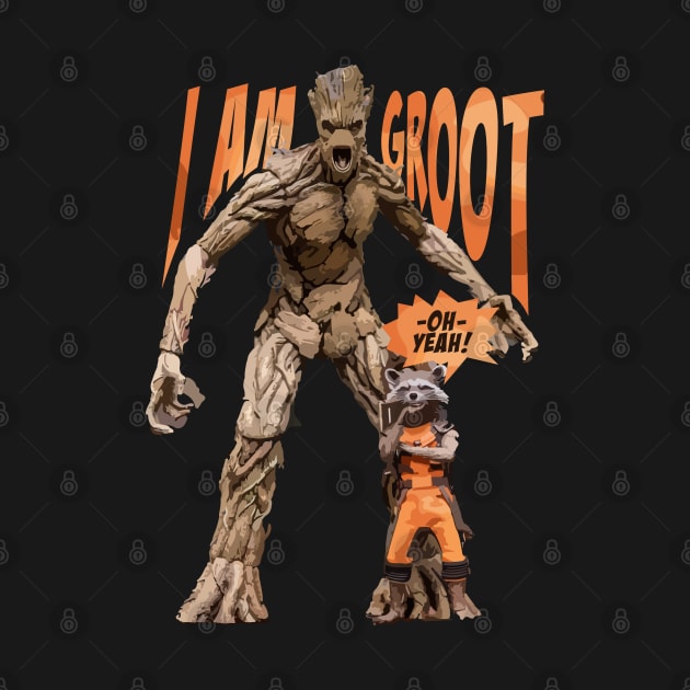 GROOT and ROCKET RACCOON by Joker & Angel