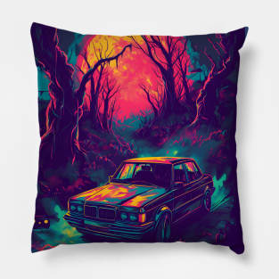 Vintage Horror Movie Saab Pillow