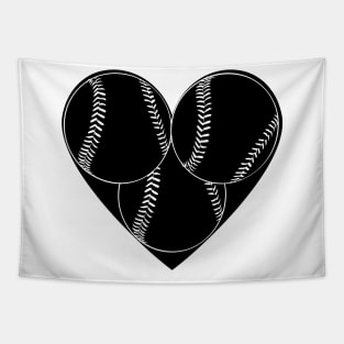 baseball heart Tapestry