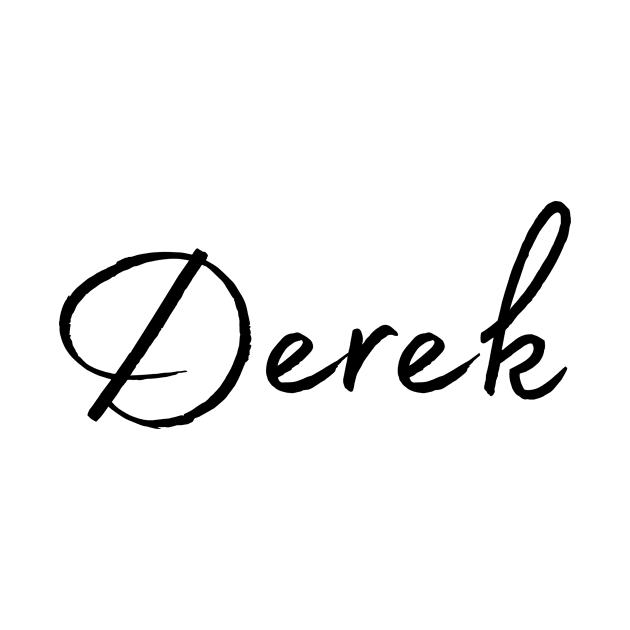 Derek Name Calligraphy by Word Minimalism