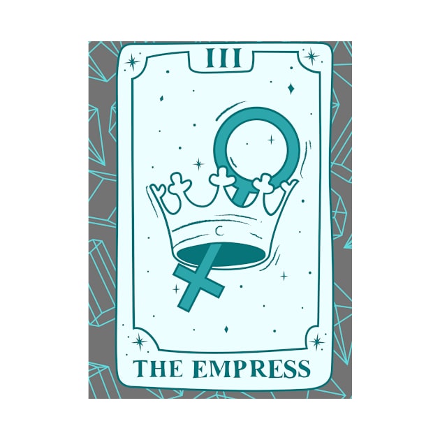 The Empress Tarot Card and Crystals Graphic by WonderfulHumans