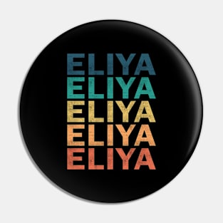 Eliya Name T Shirt - Eliya Vintage Retro Name Gift Item Tee Pin