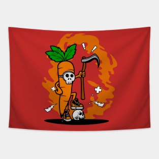 MONSTER CARROT CARTOON Tapestry