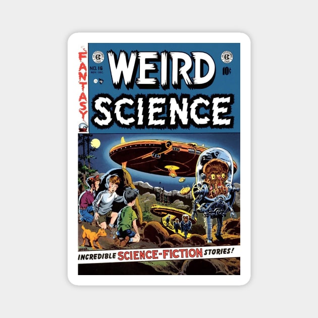 Vintage Sci Fi Comic Book Magnet by jtees40