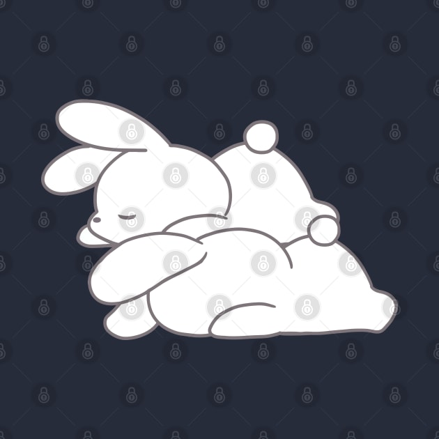 Cute bunnies rabbits sleeping by LoppiTokki