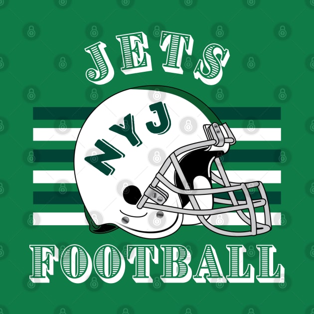 New York Football Jets Vintage Style by Borcelle Vintage Apparel 