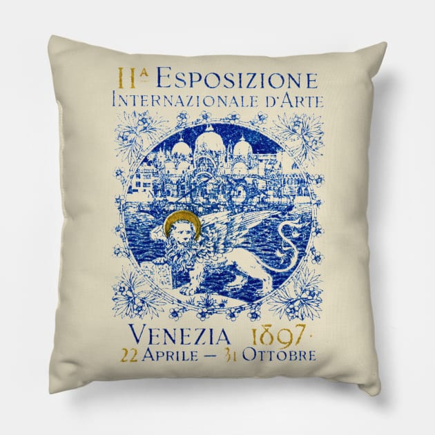 1897 International Art Exposition, Venice Italy Pillow by historicimage