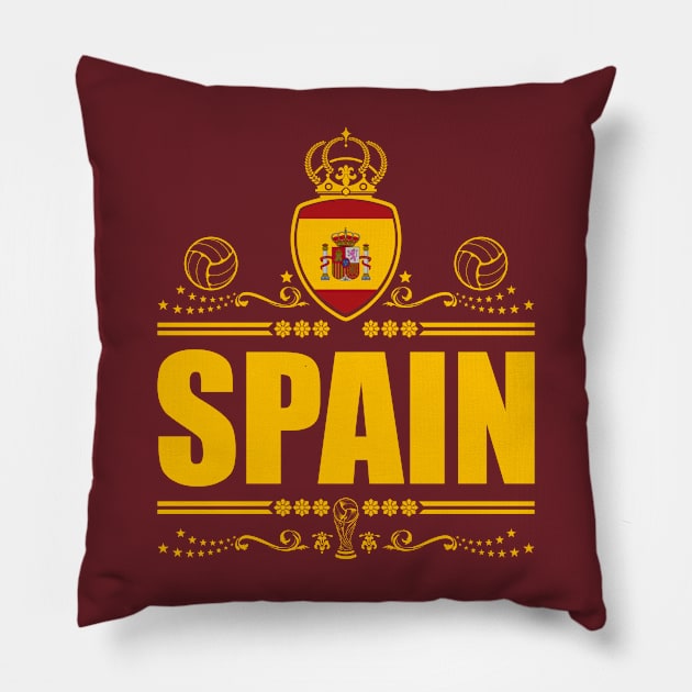 SPAIN FOOTBALL GIFTS | VINTAGE EDITION Pillow by VISUALUV