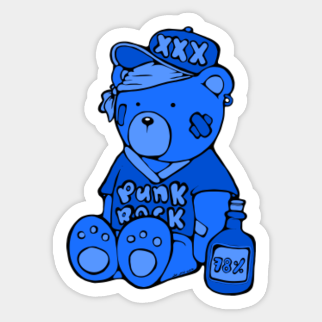 punk teddy bear