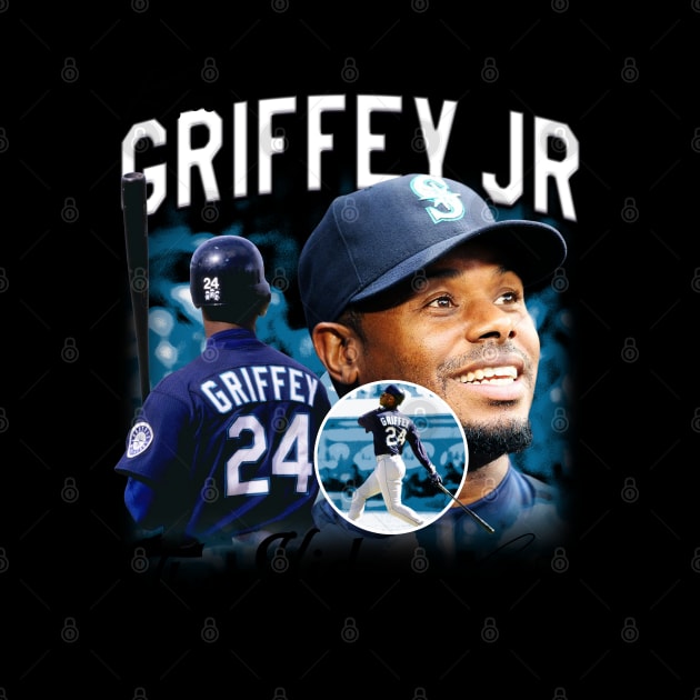 Ken Griffey Jr The Kid Basketball Legend Signature Vintage Retro 80s 90s Bootleg Rap Style by CarDE