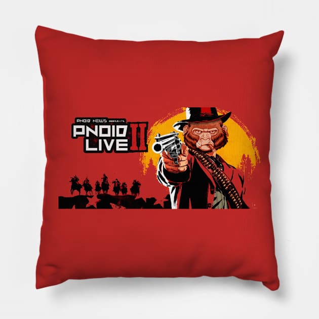 pnoid red dead Pillow by pnoid